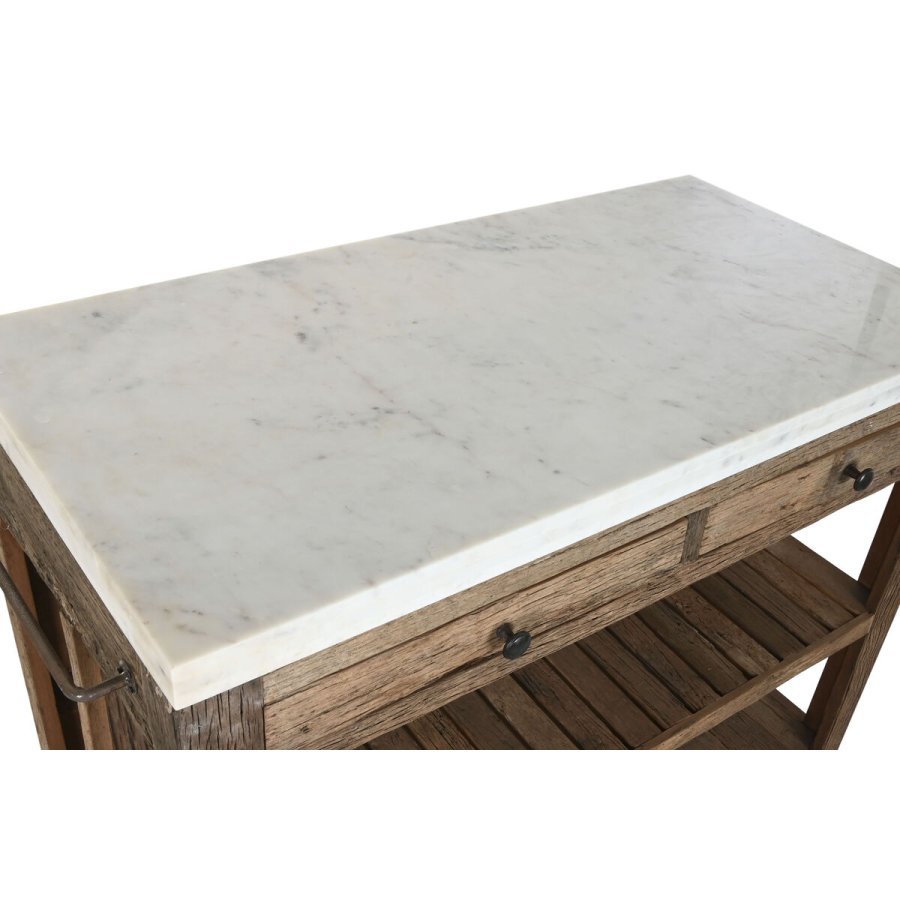 Kkken mbler Home ESPRIT Hvid Natur 120 x 60 x 97 cm 131 x 61,5 x 97 cm #5