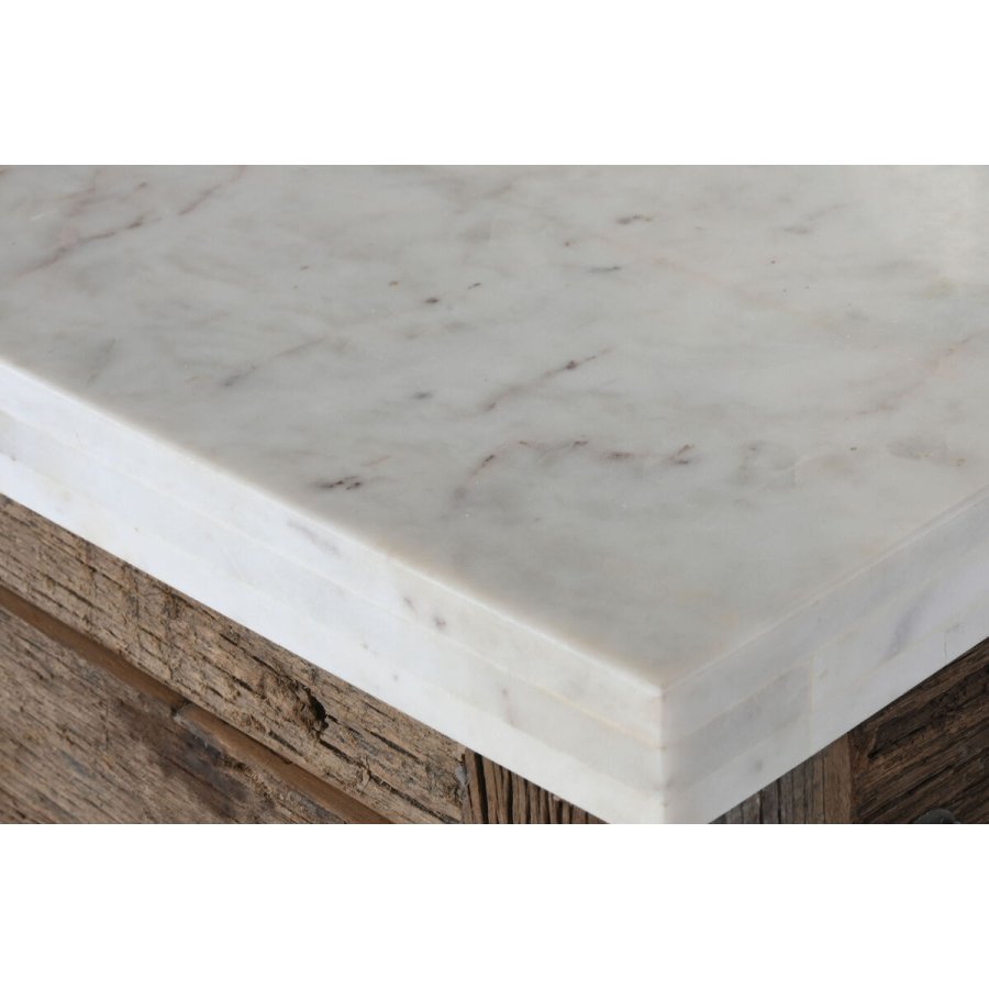 Kkken mbler Home ESPRIT Hvid Natur 120 x 60 x 97 cm 131 x 61,5 x 97 cm #6