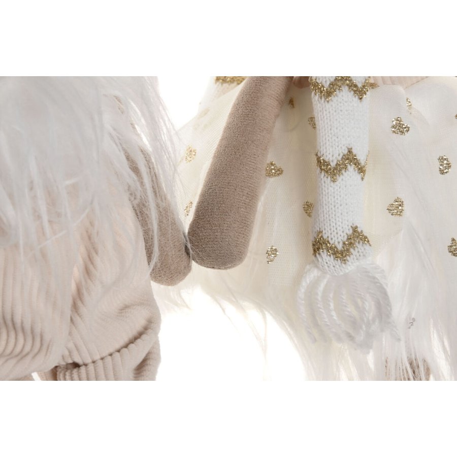 Julepynt Home ESPRIT Hvid Rensdyr 14 X 13 X 55 CM (2 enheder) #3