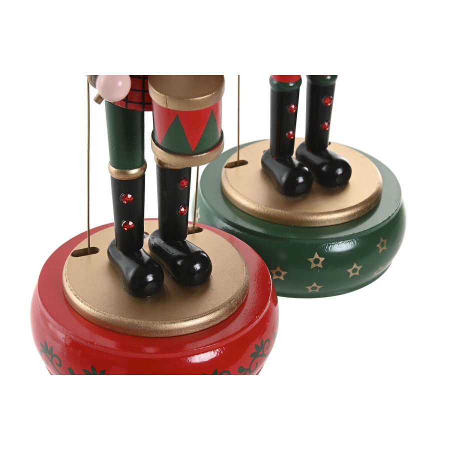 Julepynt Home ESPRIT Multifarvet N�ddekn�kker 10 x 10 x 30 cm #5