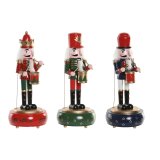 Julepynt Home ESPRIT Multifarvet N�ddekn�kker 10 x 10 x 30 cm #1