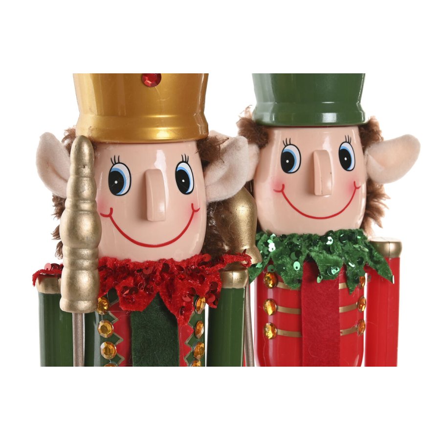 Julepynt Home ESPRIT Multifarvet N�ddekn�kker Alf 11 x 10 x 54 cm (2 enheder) #2