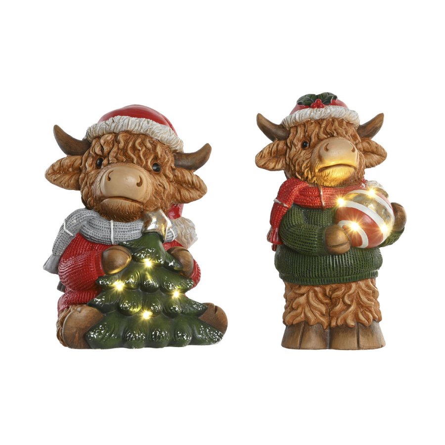 Julepynt Home ESPRIT Multifarvet 22,5 X 19 X 38 CM (2 enheder) #2