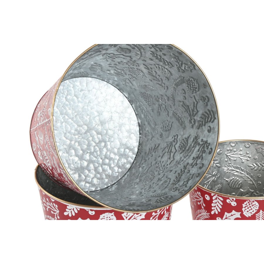 Spil med Dekorative �sker Home ESPRIT R�d Gr�n Jul 21 x 21 x 19 cm (2 enheder) #3