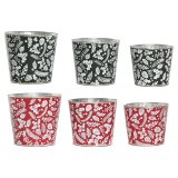 Spil med Dekorative �sker Home ESPRIT R�d Gr�n Jul 21 x 21 x 19 cm (2 enheder) #1