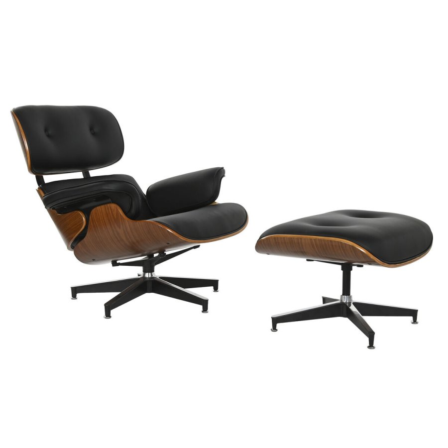 Lnestol Home ESPRIT Hvid Brun Valnd 89 X 87 X 79 cm #1