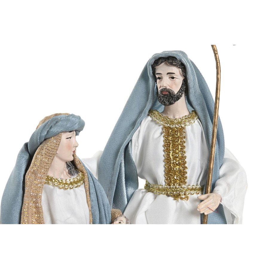 Betlehem dekoration Home ESPRIT Bl� Hvid 24 x 14 x 34 cm #2