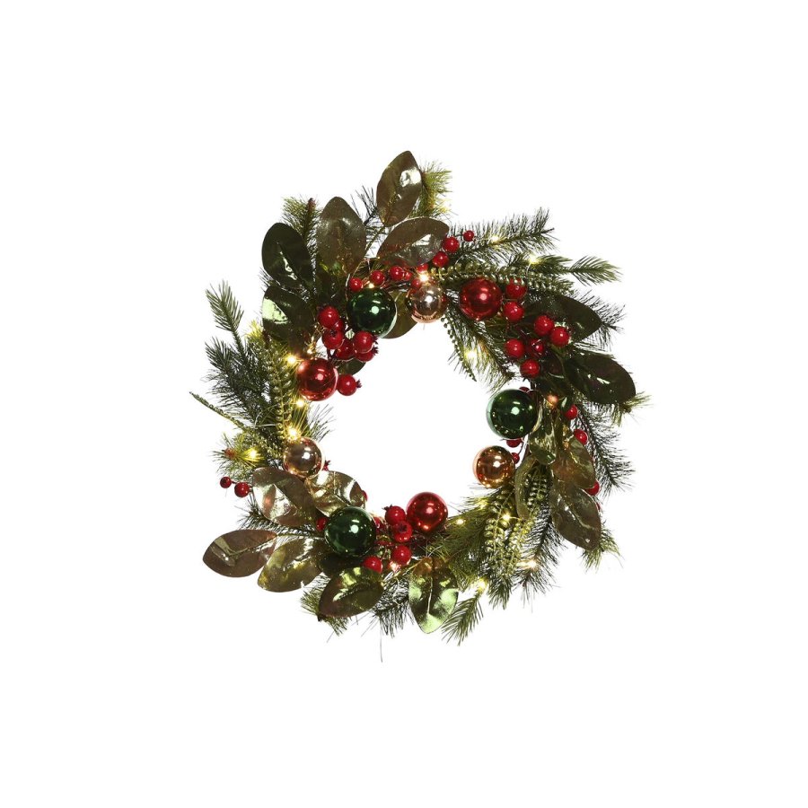 Adventskrans Home ESPRIT R�d Gr�n PVC 50 x 15 x 50 cm #1