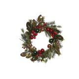 Adventskrans Home ESPRIT R�d Gr�n PVC 50 x 15 x 50 cm #4