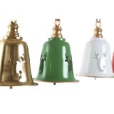 Julepynt Home ESPRIT Hvid R�d Gr�n Gylden Metal 18,5 x 18,5 x 24 cm (4 enheder) #2