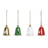 Julepynt Home ESPRIT Hvid R�d Gr�n Gylden Metal 18,5 x 18,5 x 24 cm (4 enheder) #1