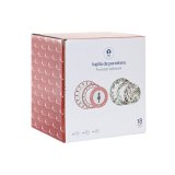 Spisestel Home ESPRIT Hvid R�d Gr�n Porcel�n Jul 18 Dele #4