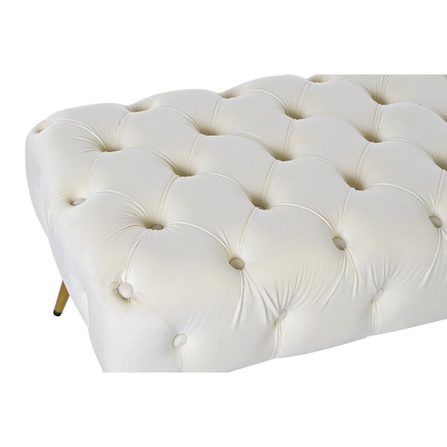 Stol Home ESPRIT Fldefarvet Gylden Polyester Metal 103 x 46 x 42 cm #2