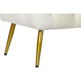 Stol Home ESPRIT Fldefarvet Gylden Polyester Metal 103 x 46 x 42 cm #3