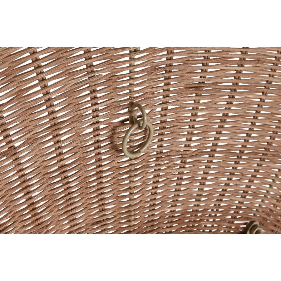 Vgspejl Home ESPRIT Brun Natur Tropisk 98 x 1 x 98 cm #13