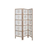 Sammenfoldelig skrm Home ESPRIT Hvid Natur Mangotr Tr MDF 153 X 2,3 X 182 CM #5