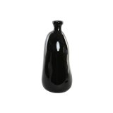 Vase Home ESPRIT Sort Genbrugsglas 22 x 22 x 51 cm #1