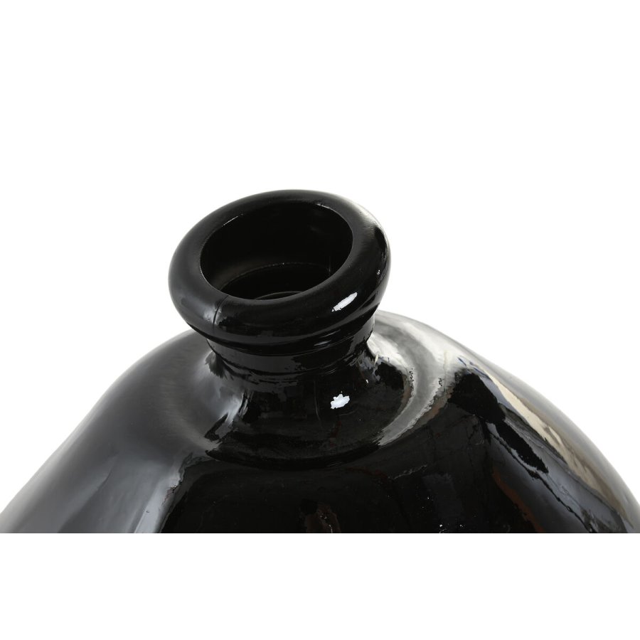 Vase Home ESPRIT Sort Genbrugsglas 31 x 31 x 32 cm #3