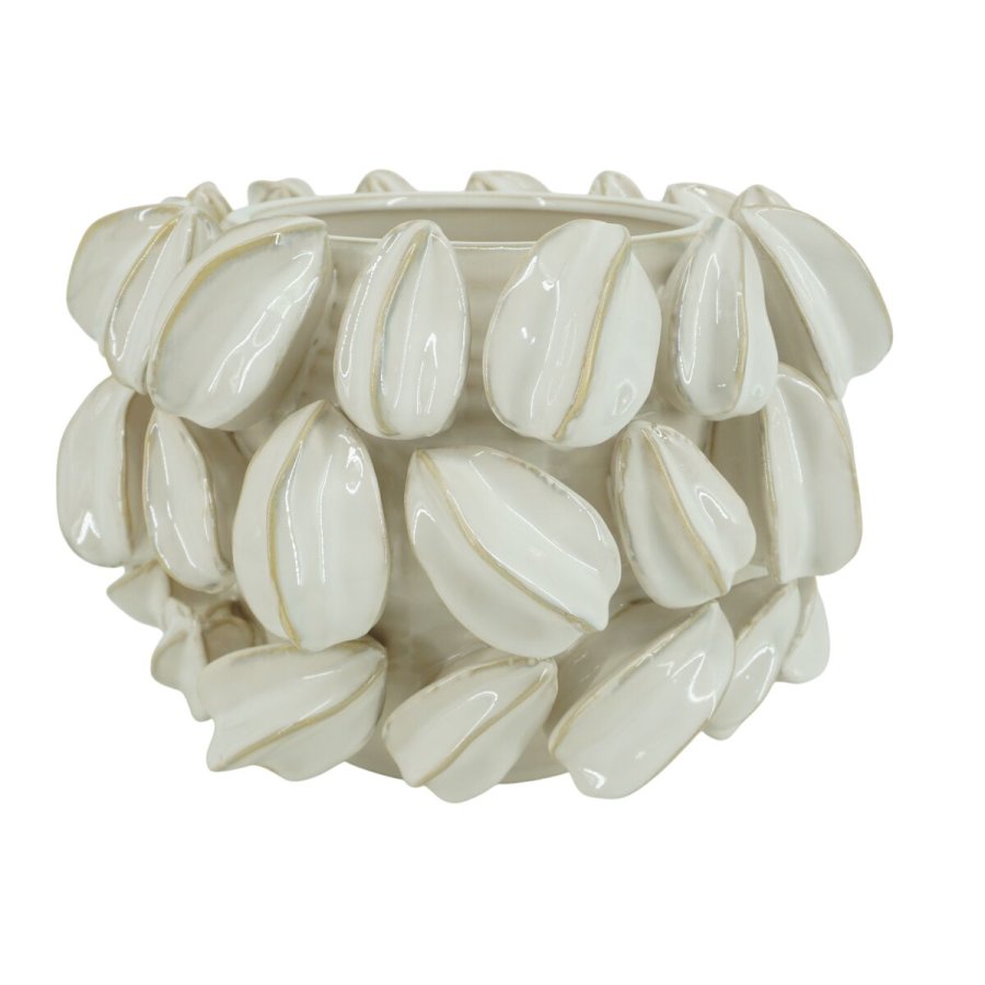 Borddekoration Home ESPRIT Hvid Grn Beige Stentj 30 x 30 x 19 cm #1