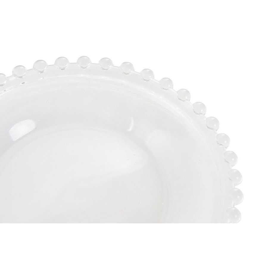 Flad Plade Home ESPRIT Gennemsigtig Krystal 15,6 x 15,6 x 1,7 cm #3