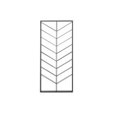 Flaskereol Home ESPRIT Sort 70 X 6 X 160 CM #1