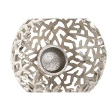 Lyseholder Home ESPRIT Slvfarvet Aluminium 20 x 20 x 18 cm #3