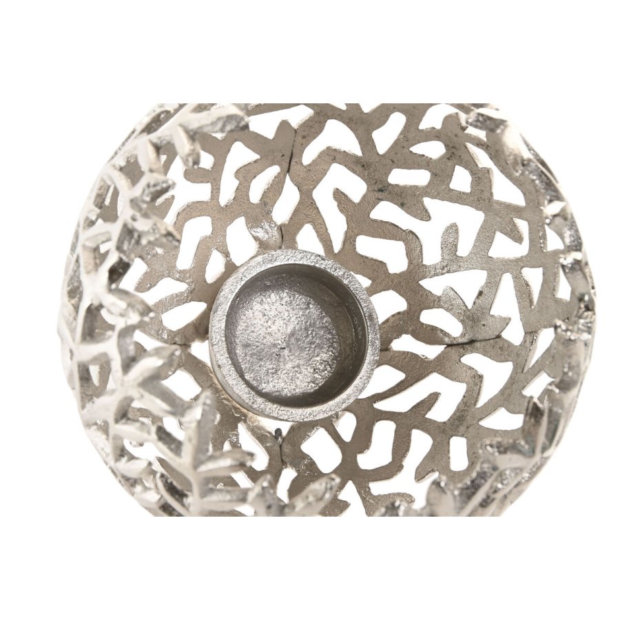 Lyseholder Home ESPRIT Slvfarvet Aluminium 20 x 20 x 18 cm #3