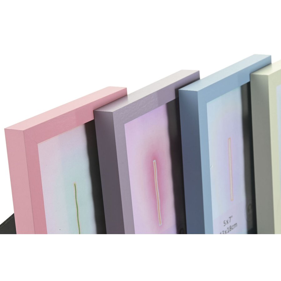 Fotoramme Home ESPRIT Bl Grn Krystal Tr MDF Urban (4 enheder) #2