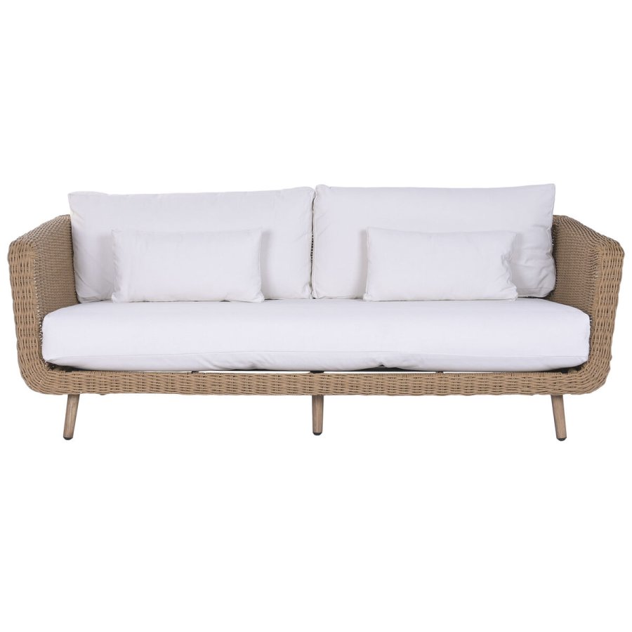 Havesofa Home ESPRIT Hvid Natur 188 X 89 X 65 CM #2