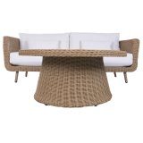 Havesofa Home ESPRIT Hvid Natur 188 X 89 X 65 CM #7