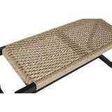 Stol Home ESPRIT Sort Syntetisk fiber Fiber Teak 120 x 40 x 45 cm #3