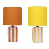 Bordlampe Home ESPRIT Gul Orange (2 enheder) #1
