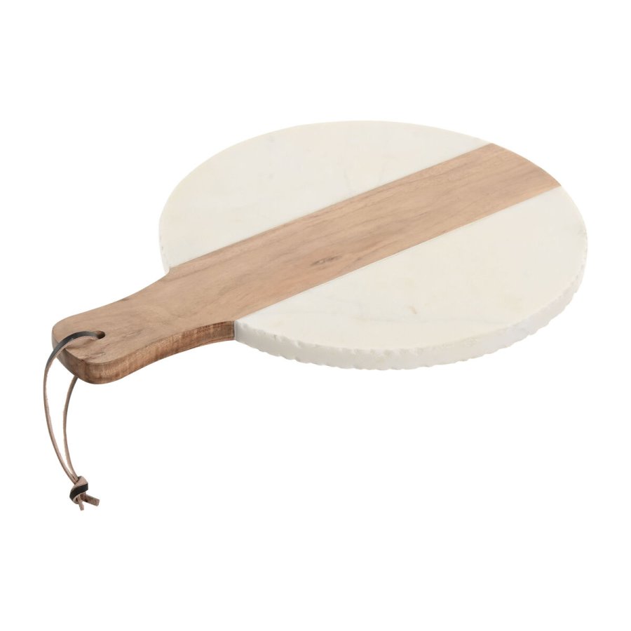 Skrebrt Home ESPRIT Hvid Natur 30 x 40 x 2 cm 41 X 31 X 2 CM #1