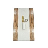 Skrebrt Home ESPRIT Hvid Natur 38 X 23 X 2 CM #1