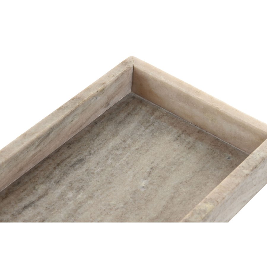 Snack bakke Home ESPRIT Beige Moderne 30 X 15 X 3,8 CM 30,5 X 15,5 X 4 CM #2