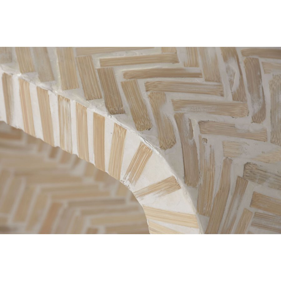 S�t med 3 borde Home ESPRIT Hvid Brun 120 x 30 x 70 cm (3 Dele) #3