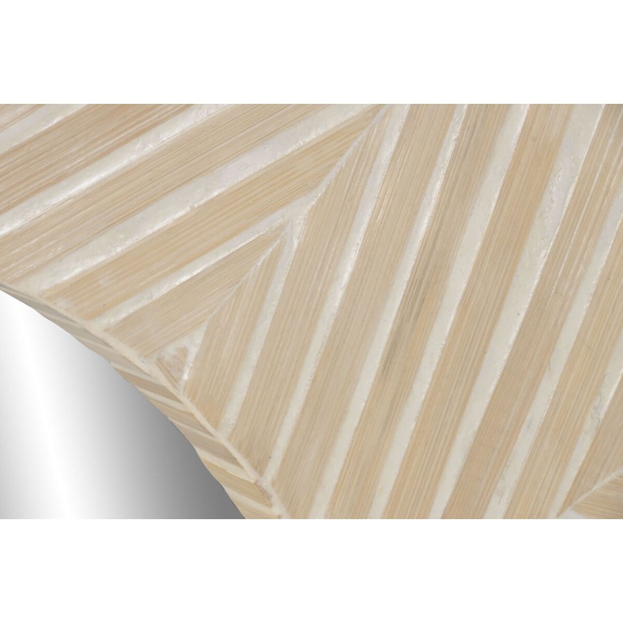 Vgspejl Home ESPRIT Hvid Brun Mosaik Tropisk 100 x 4 x 100 cm #4