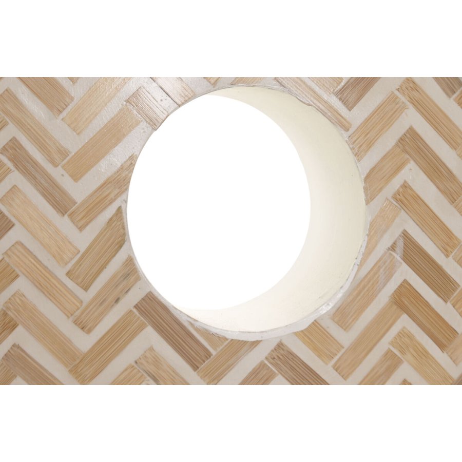 St med 2 Vaser Home ESPRIT Hvid Brun Harpiks Bambus Natur Tropisk 47 X 13 X 52 CM (2 Dele) #4