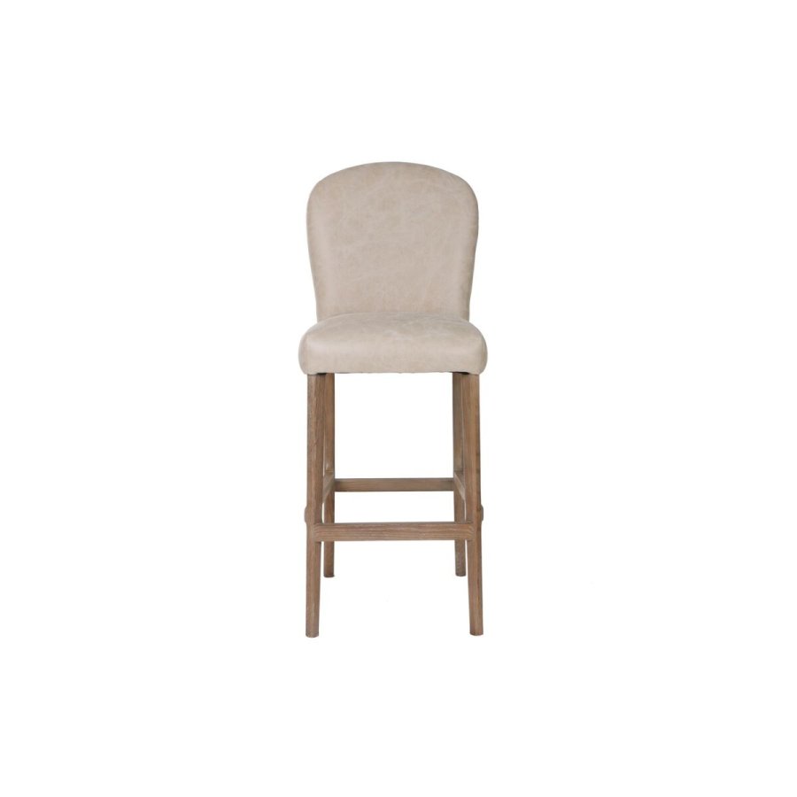 Taburet Home ESPRIT Hvid Lder #1