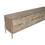 mbler Home ESPRIT Hvid 180 x 40 x 50 cm #2