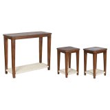 St med 3 borde Home ESPRIT Brun 95 x 40 x 81 cm (3 Dele) #1