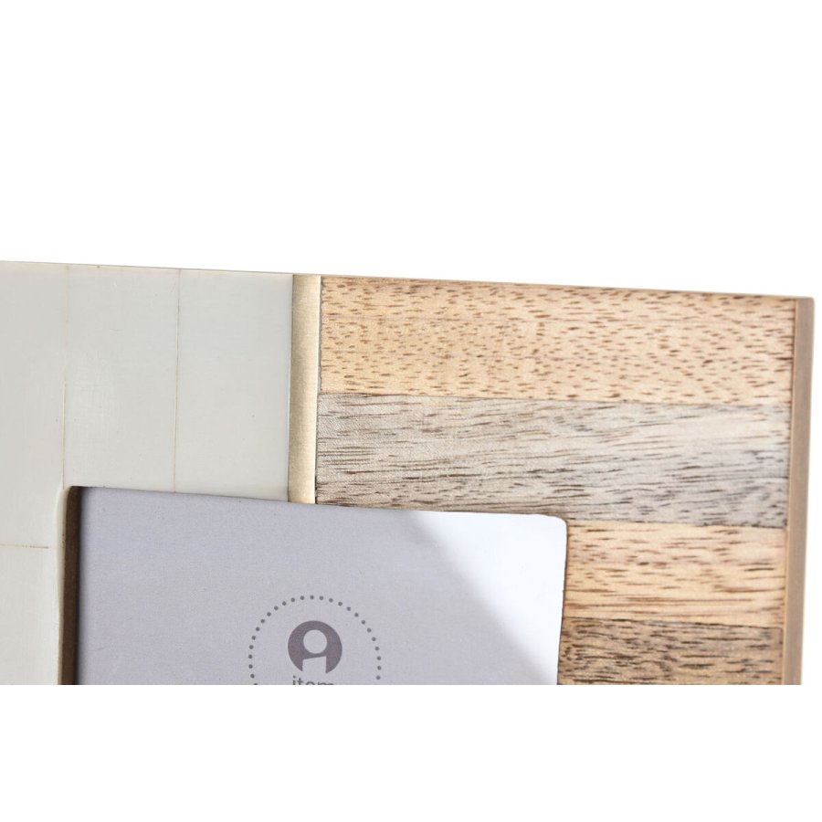 Fotoramme Home ESPRIT Hvid Brun Harpiks Mangotr Skandinavisk (3 enheder) #3