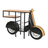 Flaskereol Home ESPRIT Sort Gylden 134 X 36 X 92 CM #1