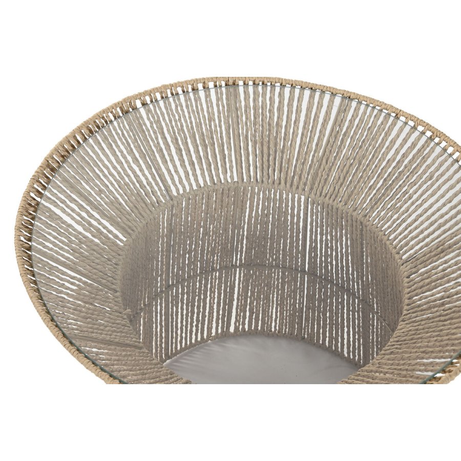 S�t med 2 borde Home ESPRIT Lys brun 55 x 55 x 46 cm #2