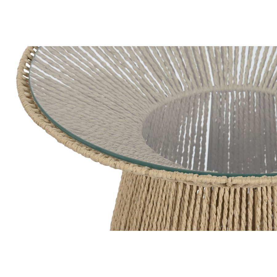 S�t med 2 borde Home ESPRIT Lys brun 55 x 55 x 46 cm #4