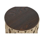 S�t med 3 borde Home ESPRIT Brun 40 x 40 x 45 cm (3 Dele) #2