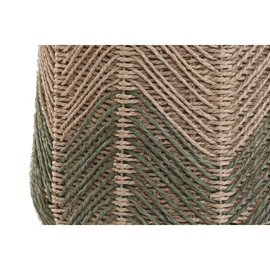 S�t med 3 borde Home ESPRIT Brun Gr�n 40 x 40 x 45 cm (3 Dele) #3