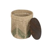 S�t med 3 borde Home ESPRIT Brun Gr�n 40 x 40 x 45 cm (3 Dele) #4