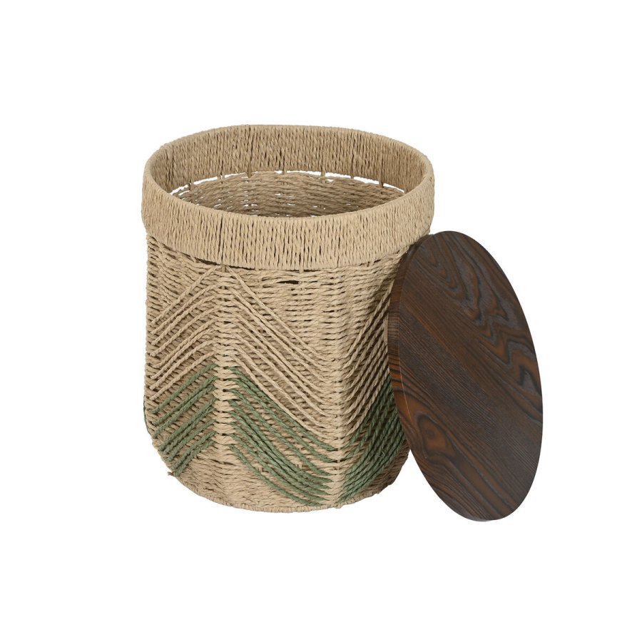 S�t med 3 borde Home ESPRIT Brun Gr�n 40 x 40 x 45 cm (3 Dele) #4