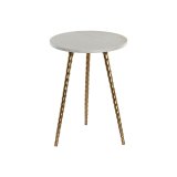 Sofabord Home ESPRIT Hvid Gylden 36 x 36 x 48,5 cm #1